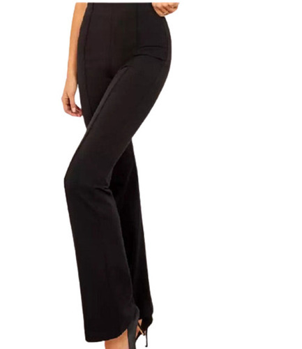Womens Black Coloured Cotton Lycra Stretchable Trouser Pant  Rajnandini   3366674