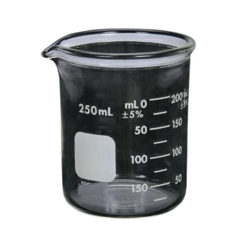 Transparent 10 Cm A  440 Grams 250 Milliliters Laboratory Grade Borosilicate Glass Beaker