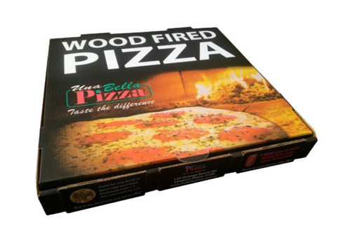 10 X 10 Inches 100 Gsm Square Matte Laminated Printed Paper Pizza Box