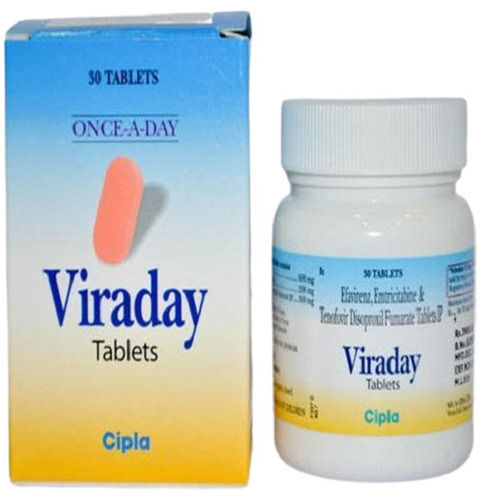 Viraday Disoproxil Fumaratele Tablets With Pack Of 30 Tablets, Used To Treat Hepatitis B Medicine Raw Materials