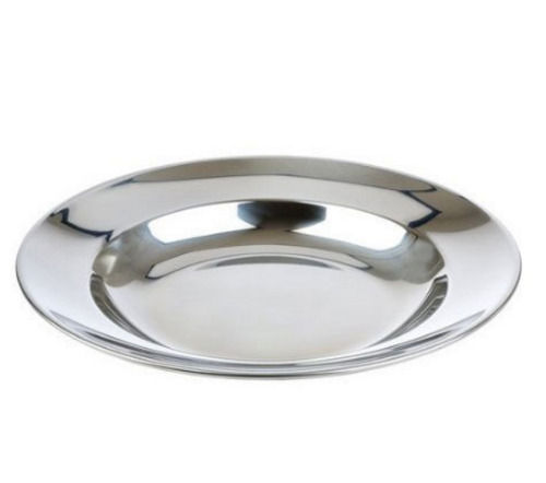 Light Weight And Round Polished Finished Stainless Steel Dinner Plate