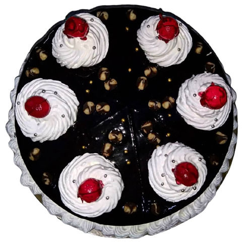 1 Kilogram Food Grade Round Sweet And Delicious Cherry Topping Chocolate Cake 