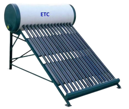 Blue Stainless Steel Solar Water Heater With 150 Lpd Capacity And 2 Meter Tube Length