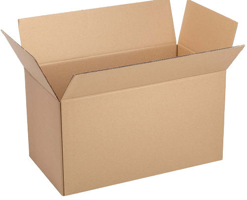 Eco Friendly Kraft Paper Matte Finished Rectangular 3 Ply Corrugated Box