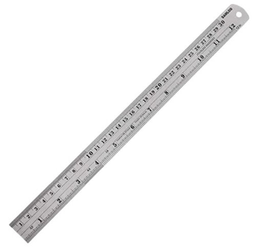 Silver 14 Inches Durable And Corrosion Resistance Rectangular Stainless Steel Scale