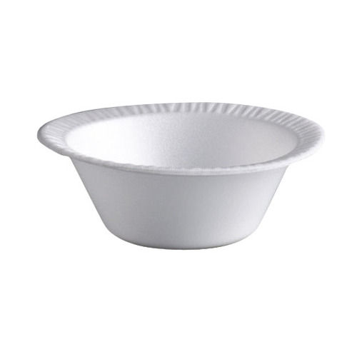 White Pack Of 25 Pieces, 6 Inches Round Plain Eco Friendly And Disposable Plastic Bowl 