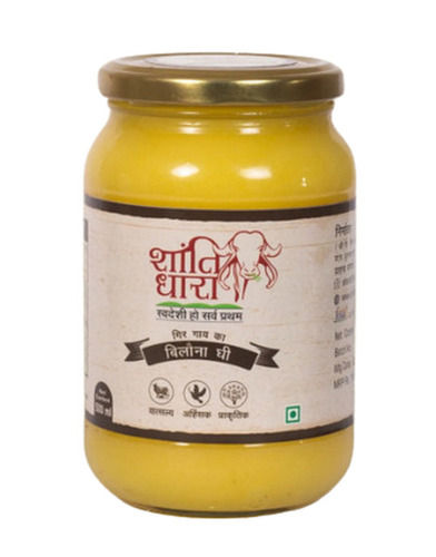 Shantidhara Yellow Bilona Cow Ghee, Fat 15 Grams Pack Of 500 Ml  Age Group: Children