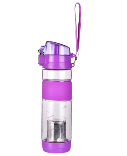 650 Ml, Round Shape Screw Cap Purifier Alkaline Water Bottle Height: 12 Inch (In)