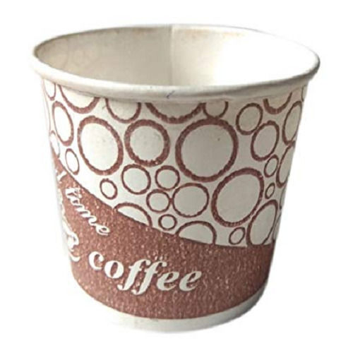 Brown 200 Gsm Printed Disposable Paper Tea Cup With 3 Inch Diameter 65 Ml For Party And Event