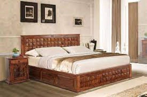 Modern Highly Durable Strong Long Lasting Solid Wood Bed