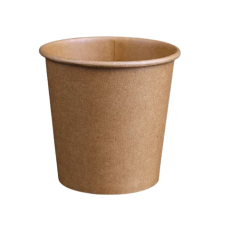 Brown 80 Ml Light Weight And Eco Friendly Disposable Plain Craft Paper Cup