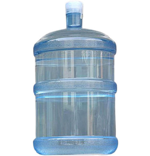 Transparent 20 Liter 3 Mm Thick Round Screw Cap Abs Plastic Neck Mineral Water Bottle