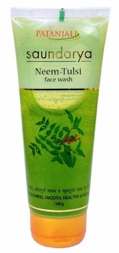 100 Grams, Glowing Smooth And Fair Skin Patanjali Saundarya Neem-tulsi Face Wash