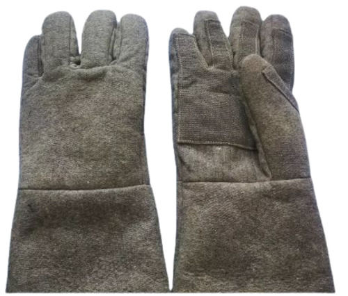 Washable And Heat Resistant Unisex Plain Full Finger Abestos Glove