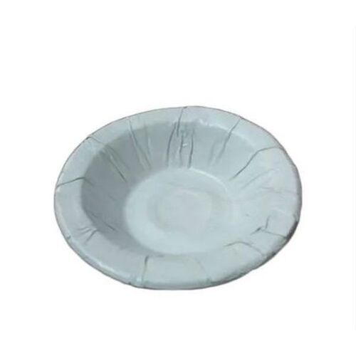 White Round Disposable Paper Bowl, For Event And Party Supplies