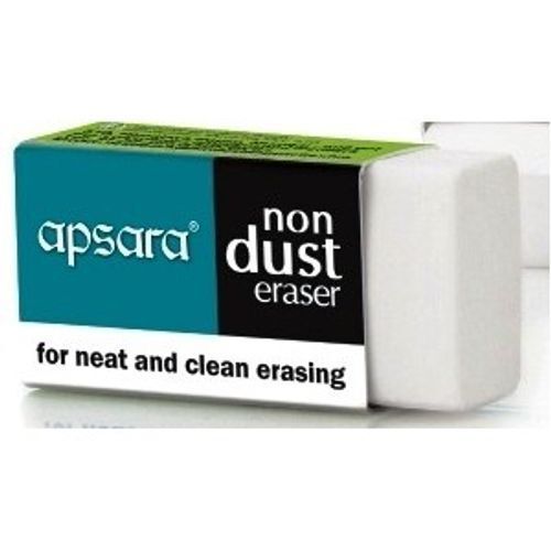 Rubber For Students Last Longer Smooth Soft Apsara Non Dust Eraser Pack Of 10