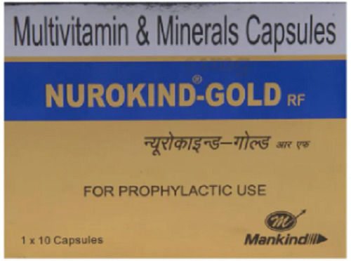 Nurokind Gold Multivitamin Tablet Packaging Size 1x10 Tablet