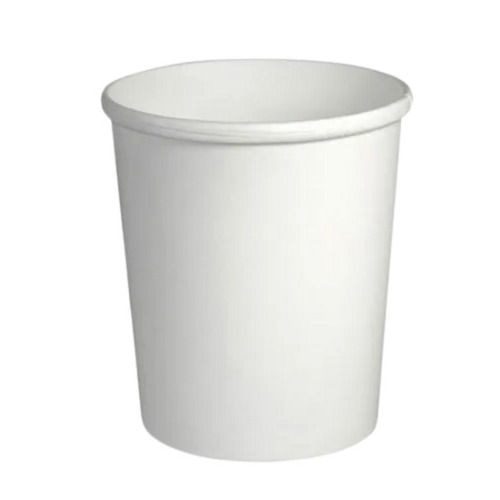 White 200 Ml Eco Friendly Round Plain Disposable Paper Glasses