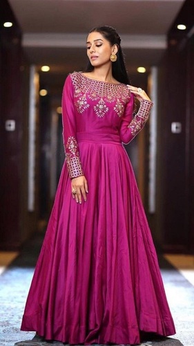Georgette Sequence party wear gown