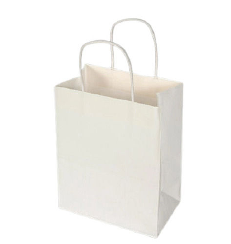 5 Kg Storage Disposable And Eco-Friendly Rectangular Plain Paper Carry Bag