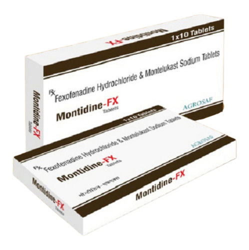  फेक्सोफेनाडाइन हाइड्रोक्लोराइड और मोंटेलुकास्ट सोडियम मोंटिडाइन-एफएक्स टैबलेट, 1x10 टैबलेट