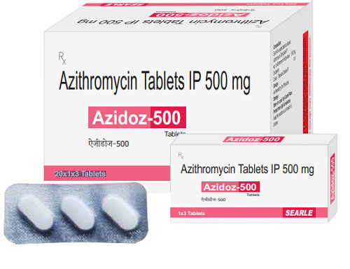 Azithromycin Tablets Ip 500 Mg, Pack Of 20X1X3 Tablets Cas No: 83905-01-5