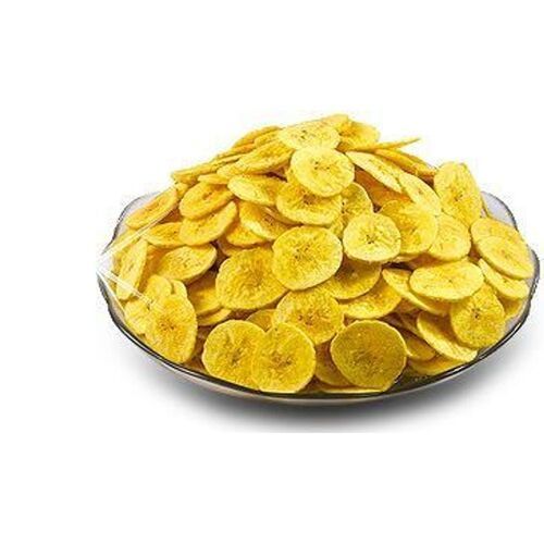 Extra Large Deep Fried Crispy And Natural Salty Nin Flavor Yellow Banana Chips 
