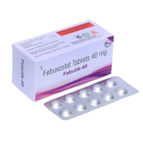 Brown Febuxostat Tablets 40 Mg