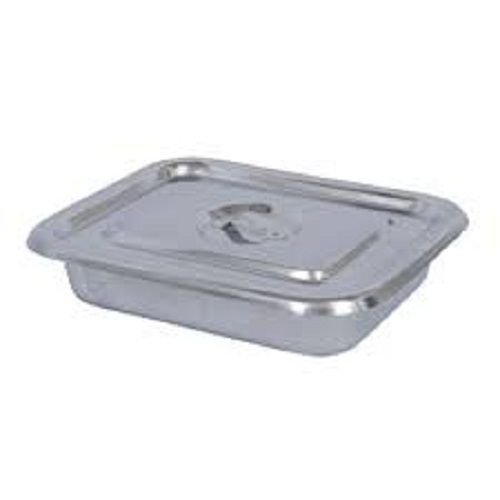 Stainless Steel Rectangular Surgical Tray With Lid