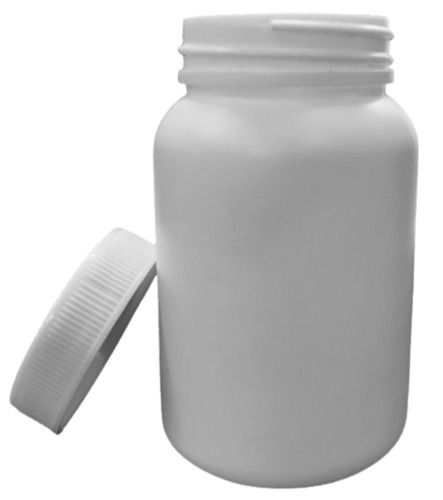 White 150 Millilitre Storage Round Durable Screw Cap Hdpe Plastic Empty Container 