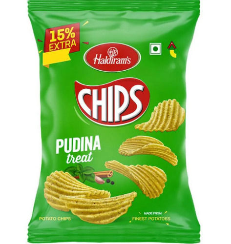 65.5 Gram, No Added Artificial Flavor Salty And Crunchy Fried Potato Chips