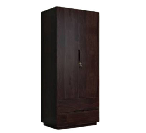 Handmade Brown Designer Pure Wooden Almirah 80.0 Cm Width 51.6 Cm Depth 202.0 Cm Height