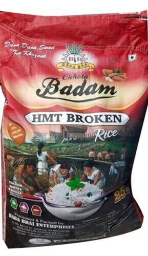 100% Pure Organic Medium Grain Common Dried Hmt Broken Rice With 25 Kg Sack Bag Pack