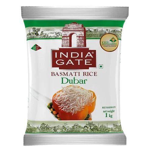 Sweet Flavour Protein Fiber Long Grin Dried India Gate Super Basmati Rice Bag, 1 Kg