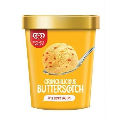 Delicious Creamy Softy Texture Solid Form Butterscotch Ice Cream,700ml