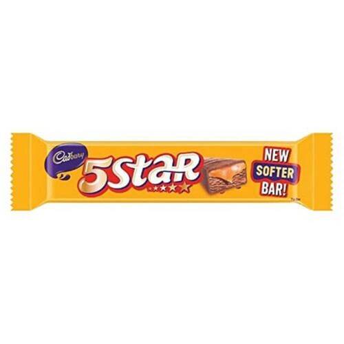 Smooth Milk Textured Chewy Cadbury 5 Star Chocolate Bar With 40 G Pack Size