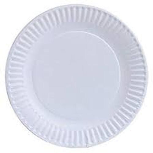  Non-Toxic Safe & Hygienic Eco-Friendly Disposable White Paper Plate 7 Inches Size: 7Inch