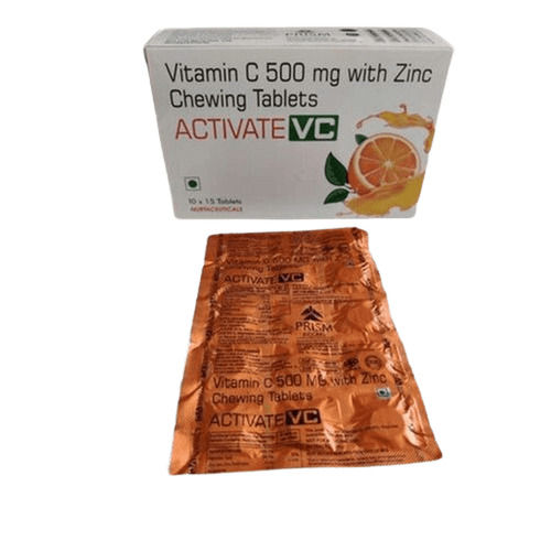 Vitamin C Chewable Tablet, 500 Mg Organic Medicine at Best Price in