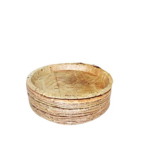 Disposable Round Plates, Areca Palm Leaf Plate For Party And Function Dinner Plate 