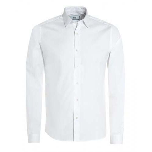 Fancy Look Plain Full Sleeves Pure Cotton Mens Formal White Shirt Chest Size: 38-42