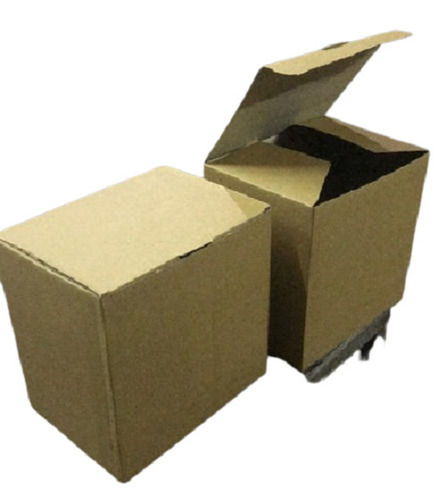 Glossy Lamination Light Weight Eco Friendly Recyclable Paper 3 Ply Plain Brown Corrugated Carton Box