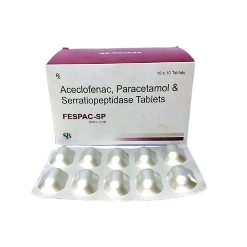 White Fespac Sp Tablets, 10X10 Pack