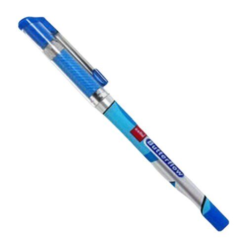 Blue Waterproof Ultra Smooth Easy To Writing Cello Butterflow Simply Ball Pen