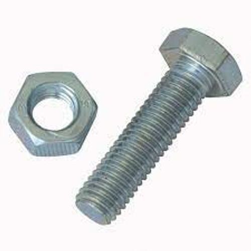 For Industrial Supplies Hexagonal Corrosion Resistance Mild Steel Polished Nut Bolt