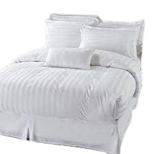 Printed Beautiful White Plain Classy Thick Best Quality Linen Bed Sheet 