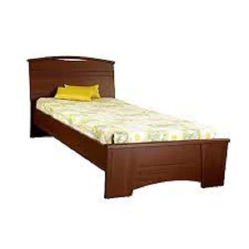 6X6.5X4 Feet Brown Polished Inflatable Indian Style Handmade Solid Plywood Single Bed No Assembly Required