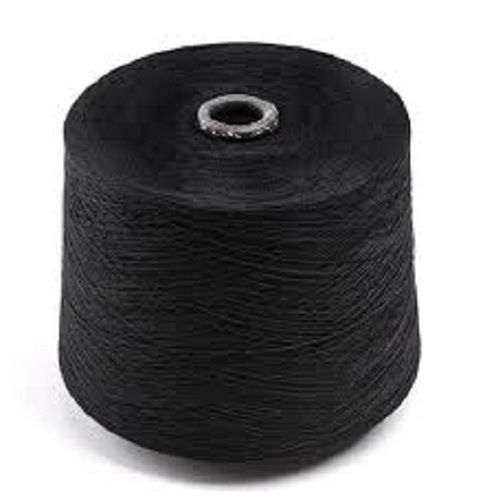 Black Light Weight Washable High Strength Easy To Use Plain Poly Cotton Combed Yarn