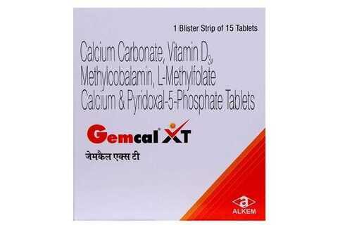 Gemcal Xt Tablet 1 Blister Strip Of 15 Tablets Accuracy: High  %