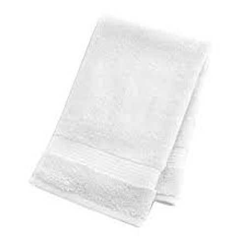 Absorbent And Stylish Soft Luxurious Cotton White Plain Hand Towel Regular Size: 16*24