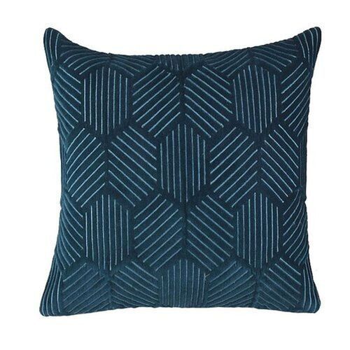 Dark Teal High Design Cotton Velvet Cushion Cover